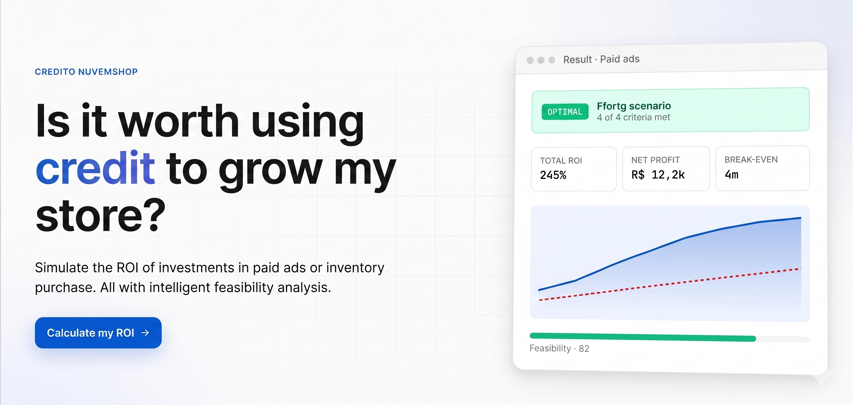 Nuvemshop Credit ROI Calculator